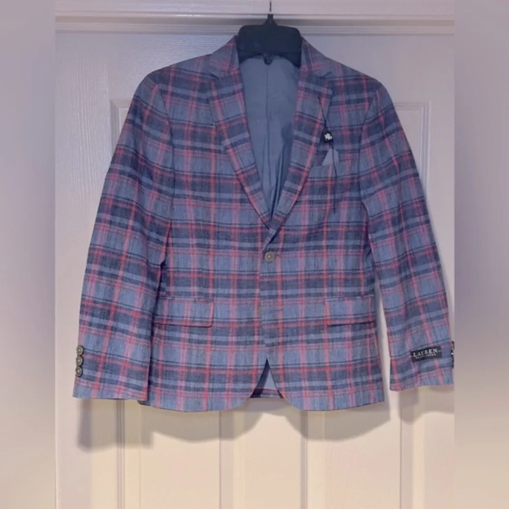 NWT Lauren Ralph Lauren Boys Linen Blend Blazer Preppy‎ Classic Wedding Easter